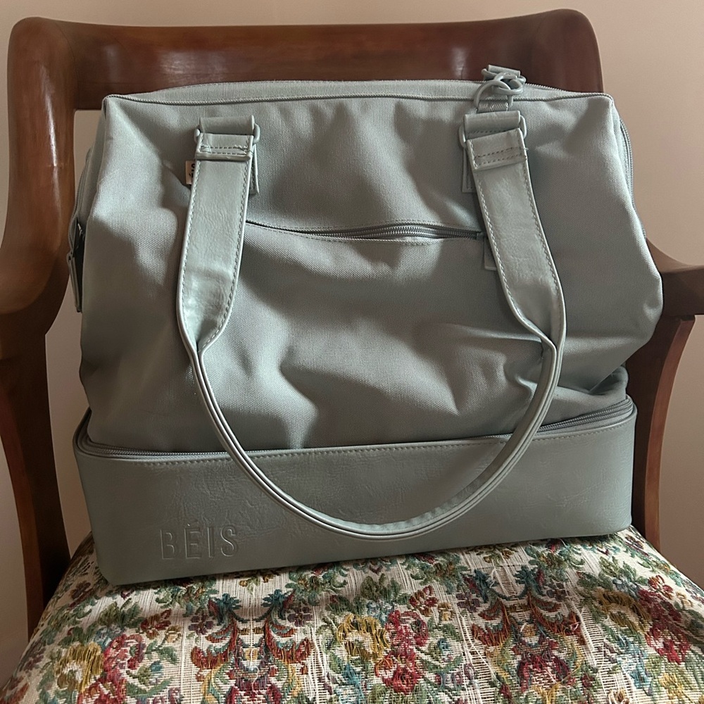 Beis sage green mini weekender